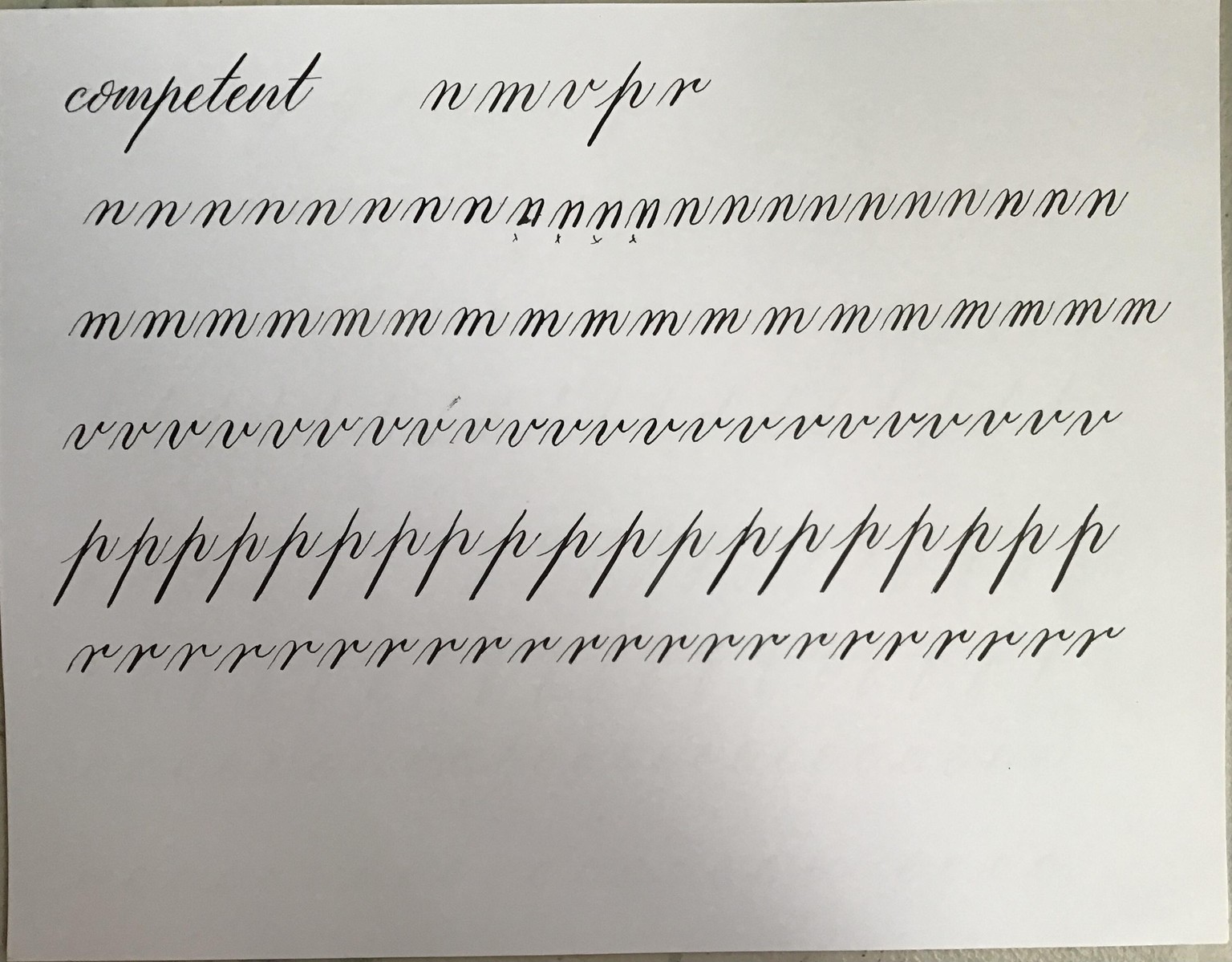 Copperplate practice - image 9 - student project