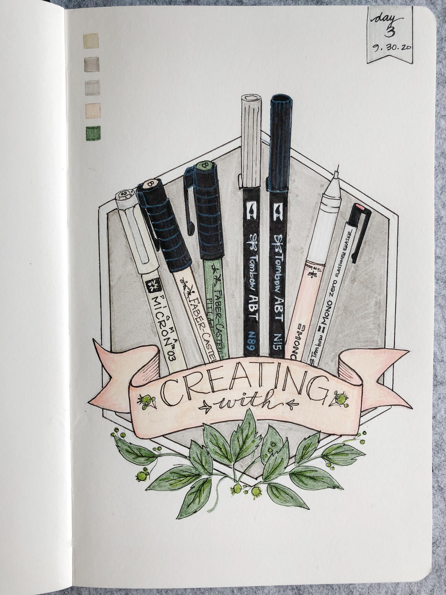 Illustrated Journalling 28 day challenge- PT 1 - image 13 - student project