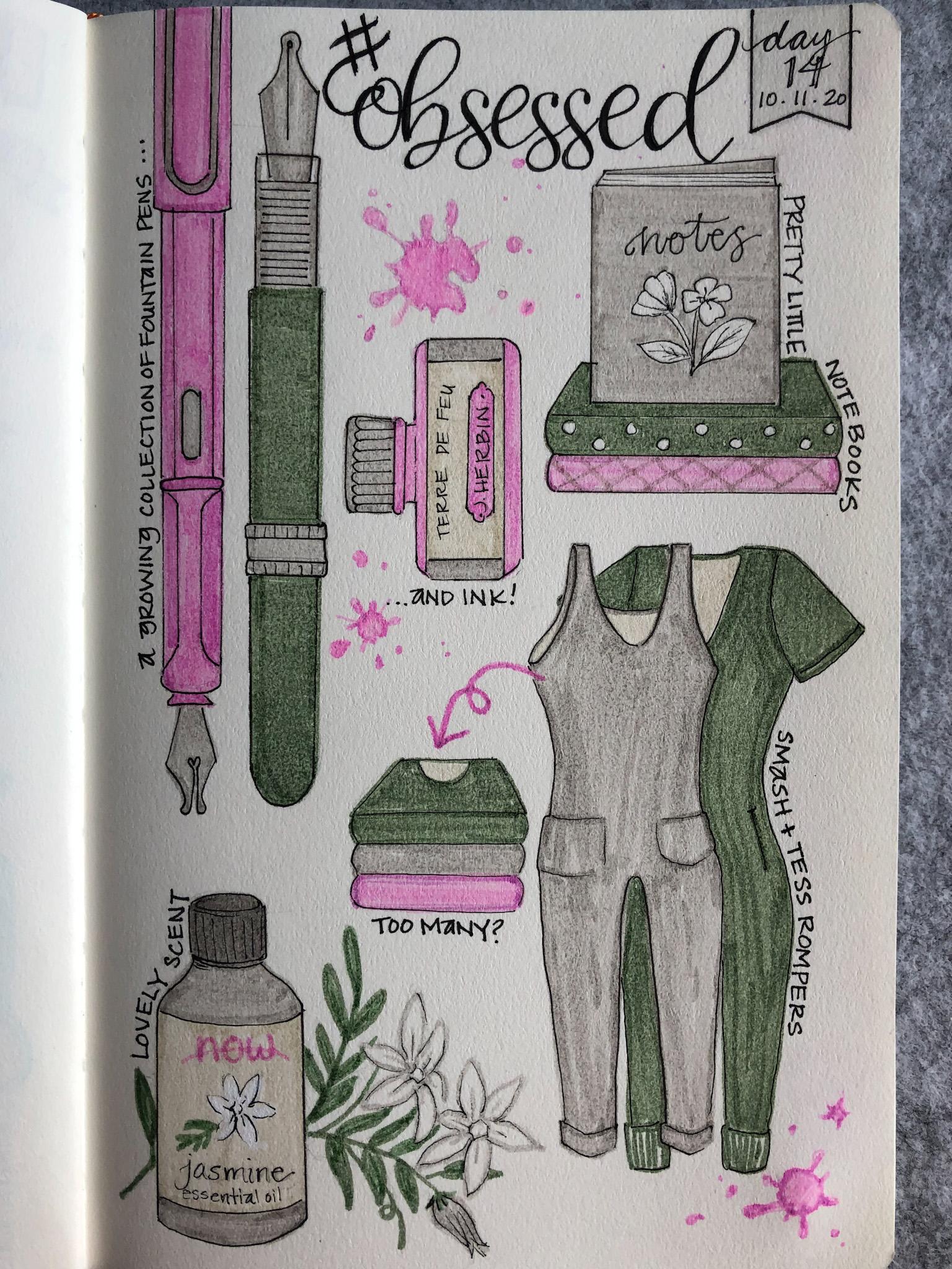 Illustrated Journalling 28 day challenge- PT 1 - image 1 - student project