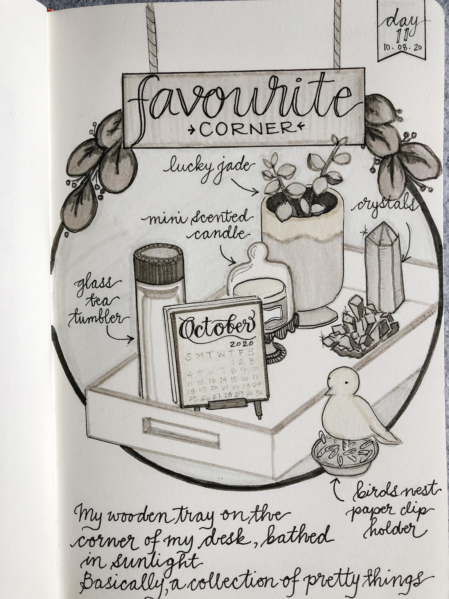 Illustrated Journalling 28 day challenge- PT 1 - image 4 - student project