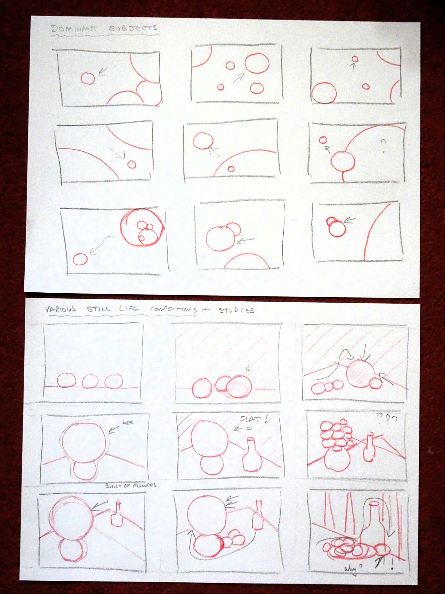 Various Compositional Sketches - image 2 - student project