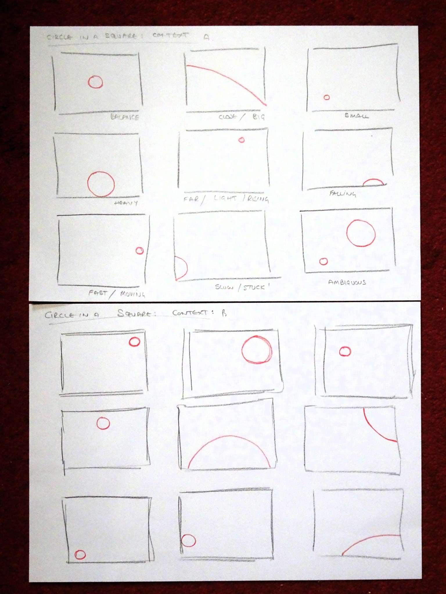 Various Compositional Sketches - image 1 - student project