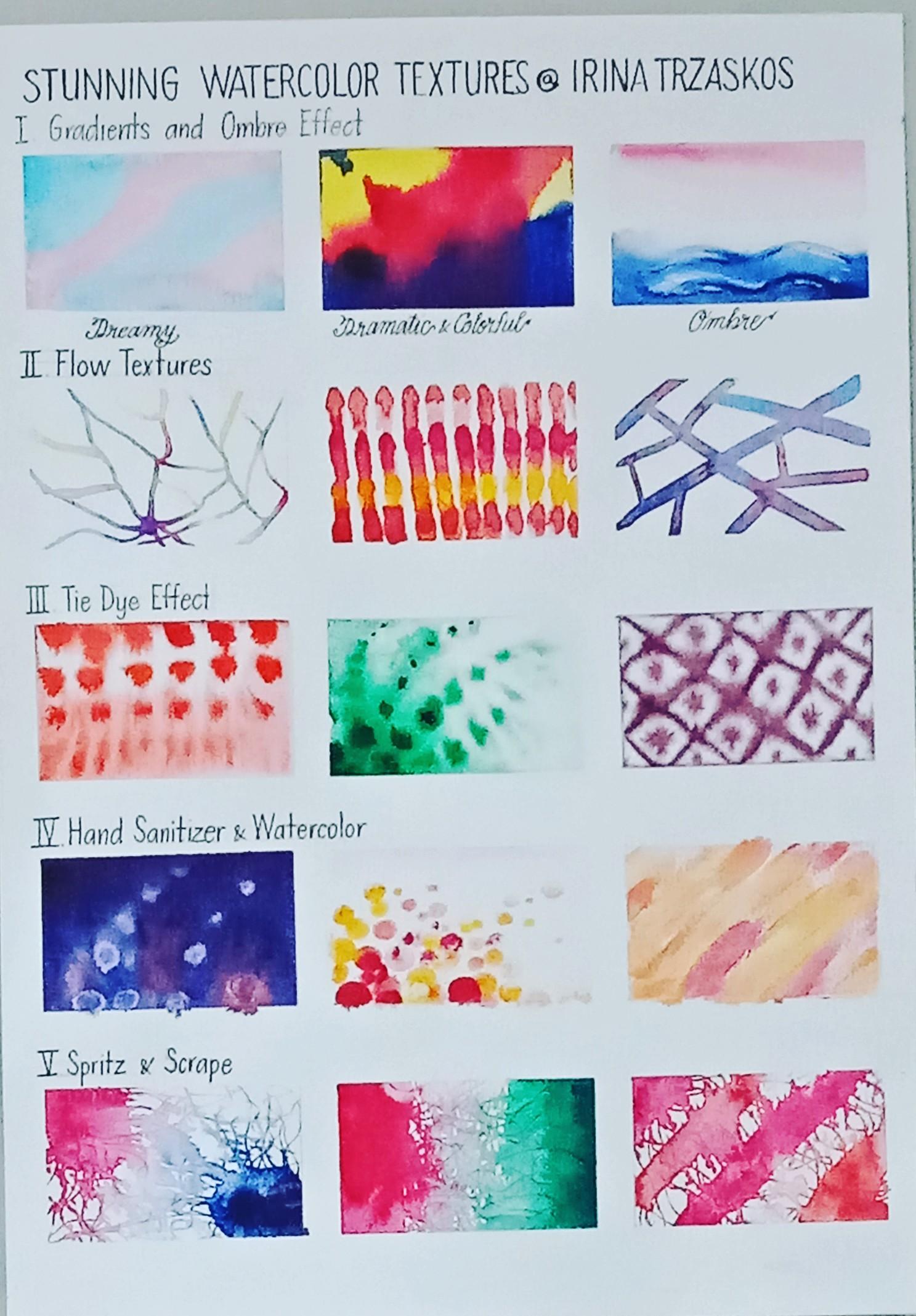 STUNNING WATERCOLOR TEXTURES - image 2 - student project