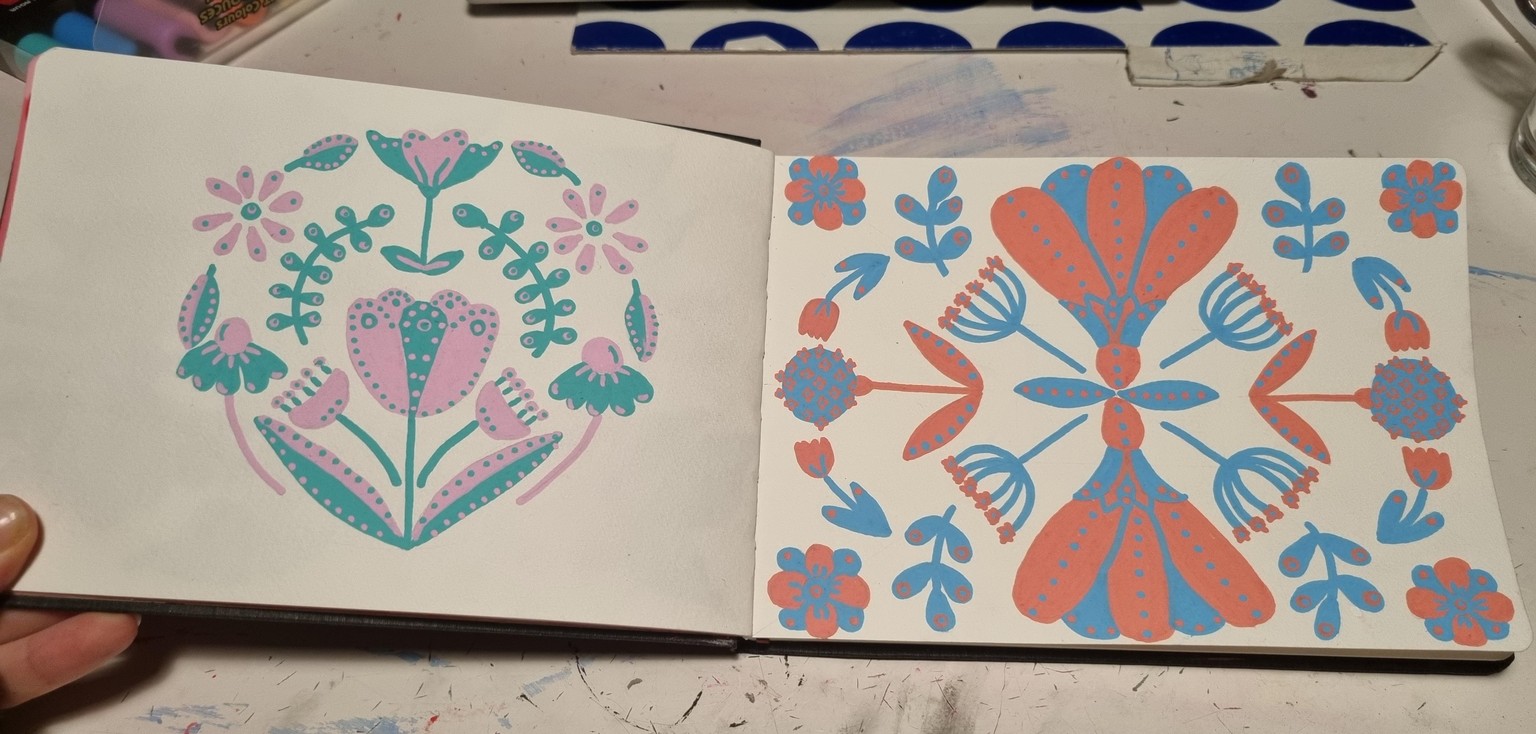 Posca florals - image 1 - student project