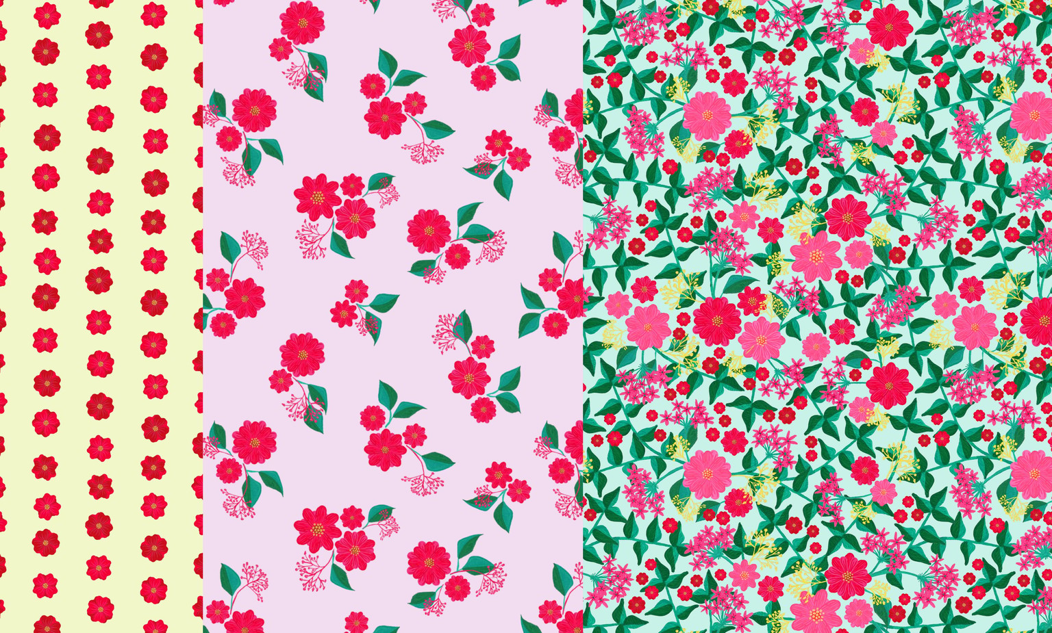 Flower patterns in photoshop - image 1 - student project
