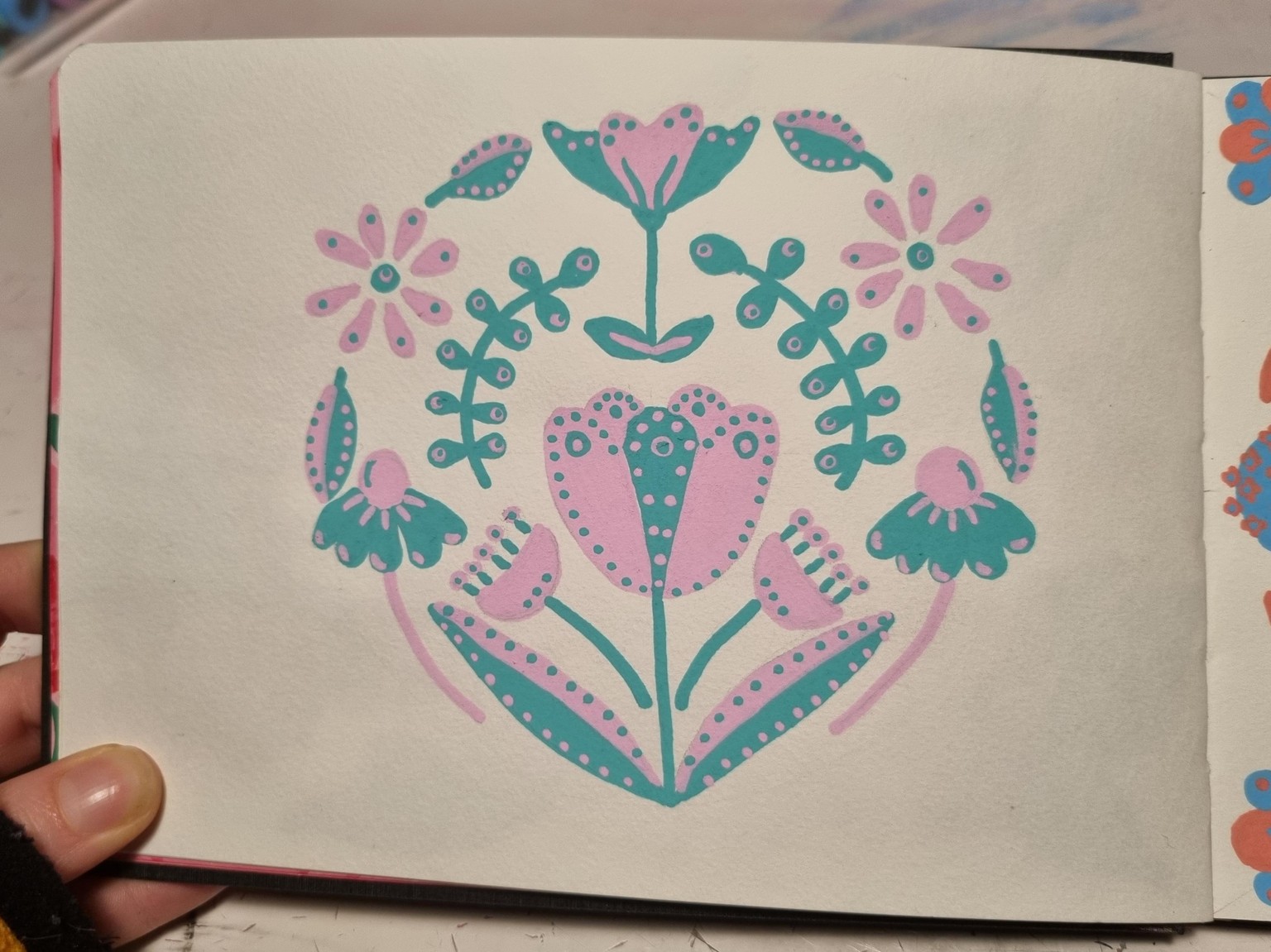 Posca florals - image 2 - student project