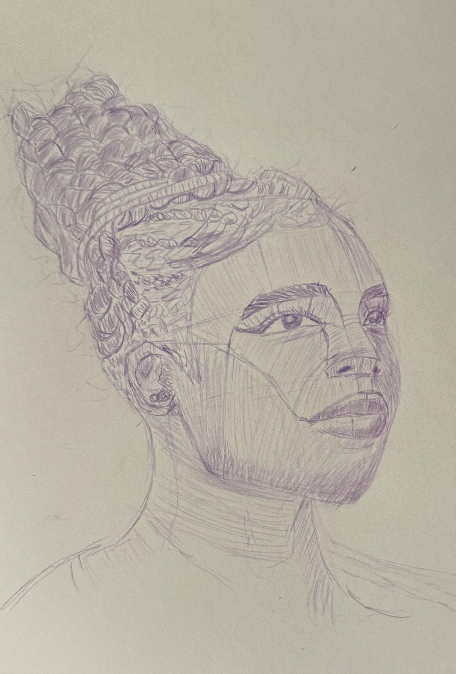 Portrait with challenging hair! - image 1 - student project