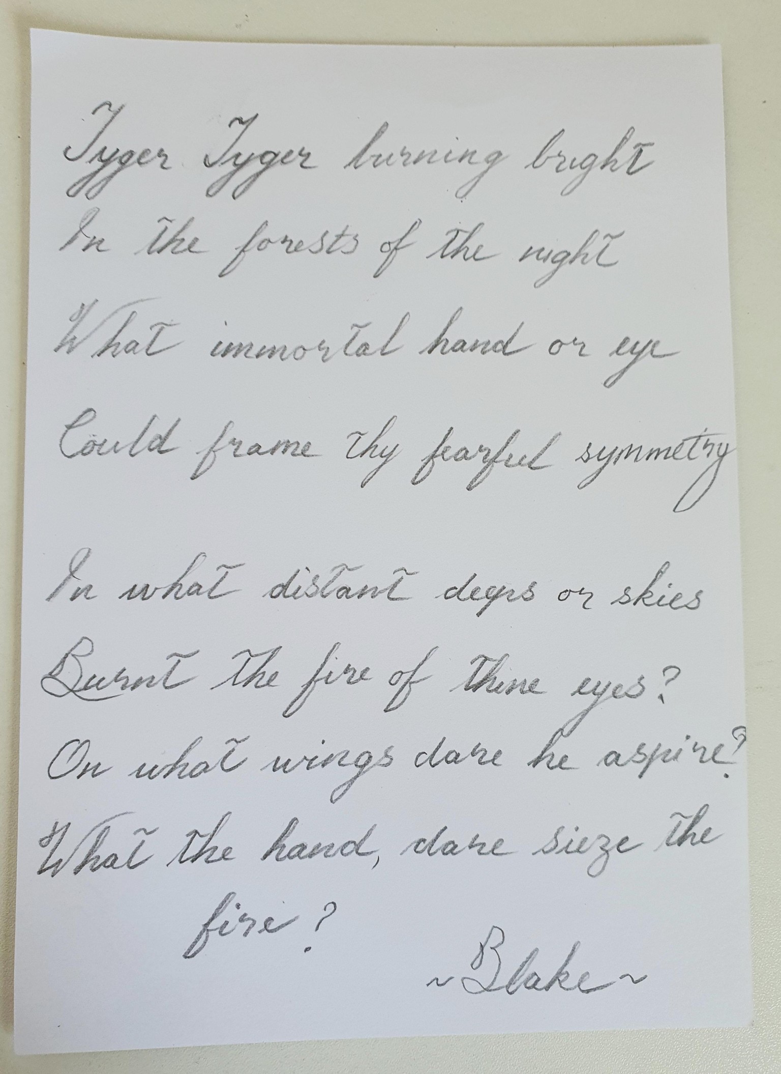 Cursive - image 2 - student project