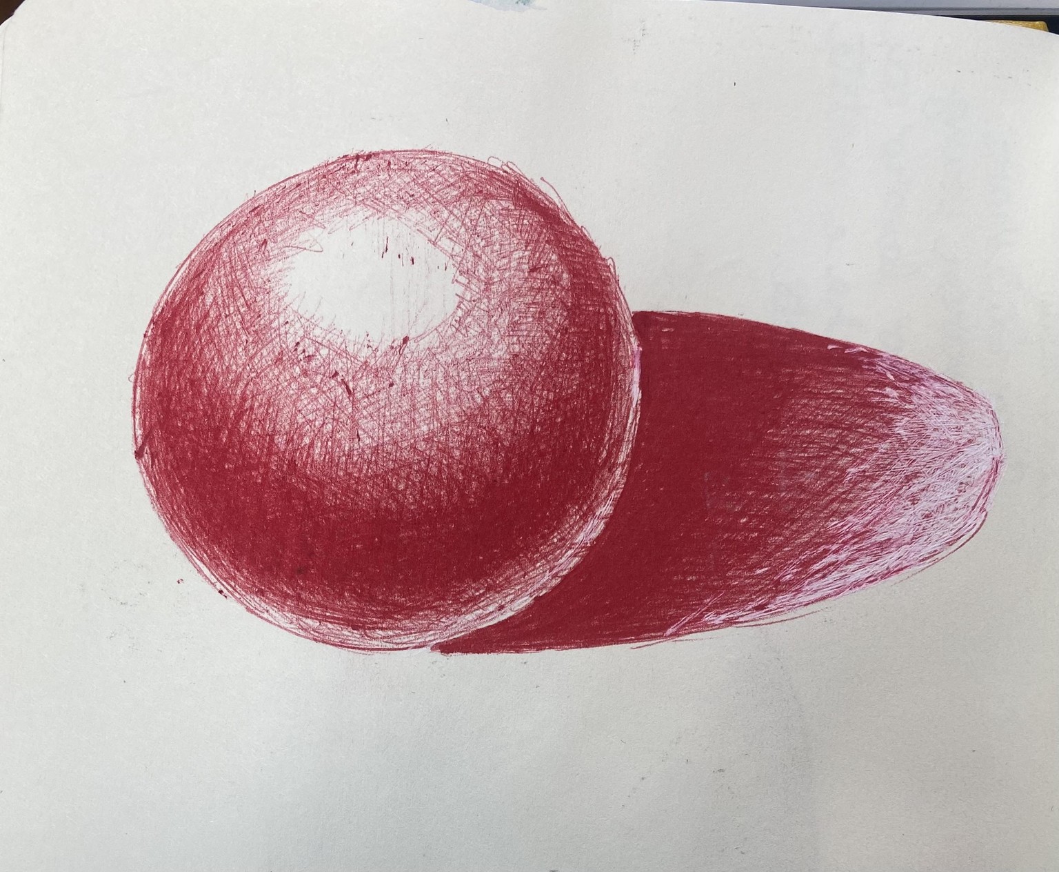 How to shade with ball poi t pen for Beginners - image 2 - student project