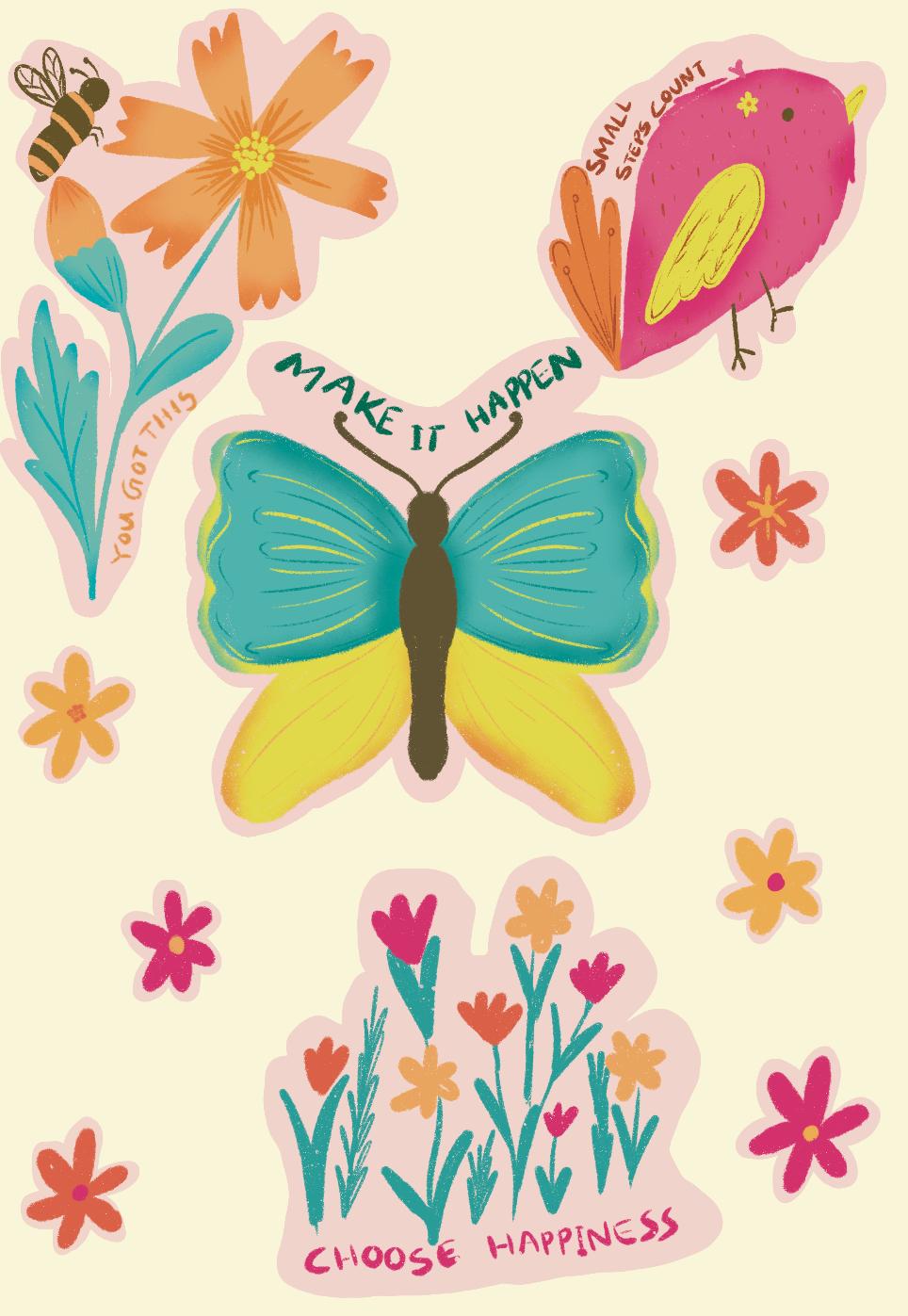 Illustrating Stickers in Procreate - image 1 - student project
