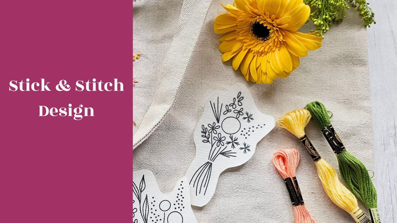 Hand Embroidered Tote Bag - image 2 - student project