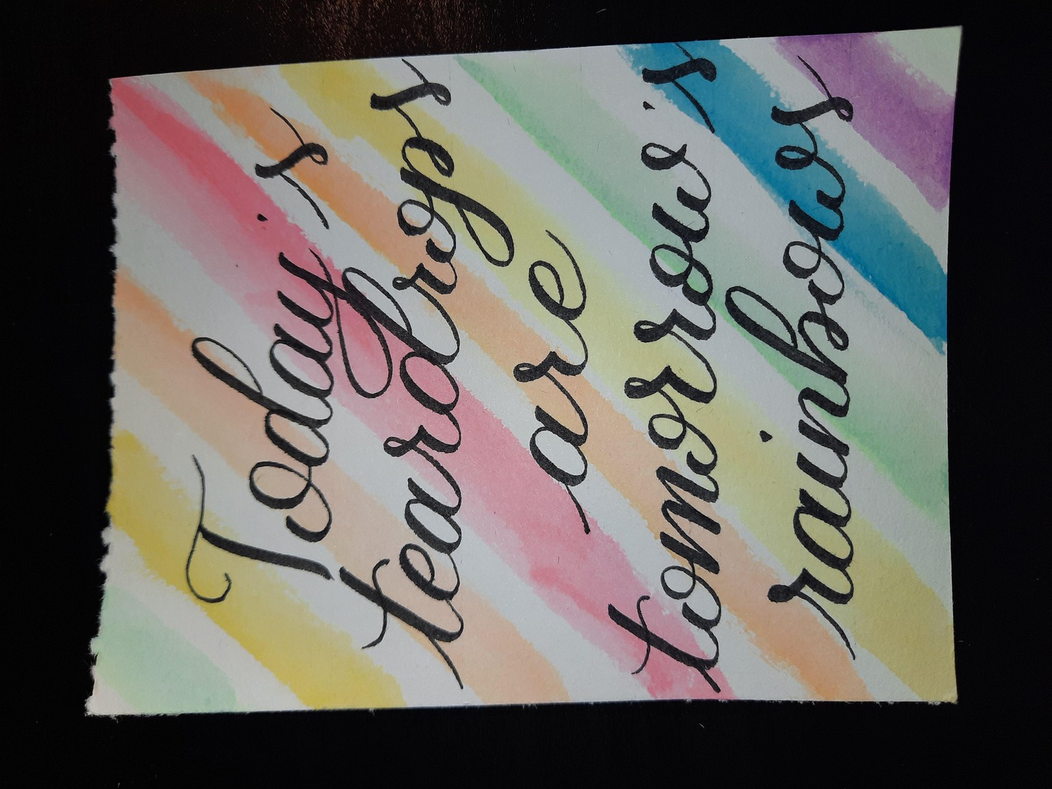 Rainbow watercolor background - image 3 - student project