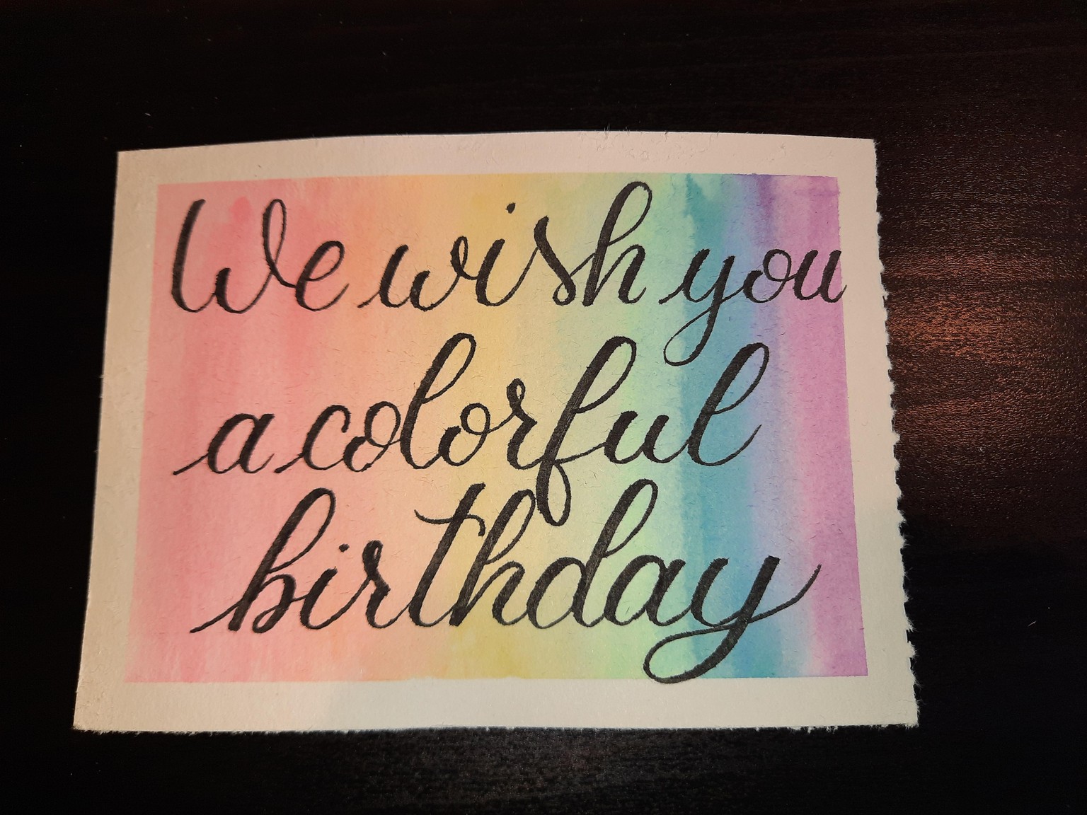 Rainbow watercolor background - image 2 - student project