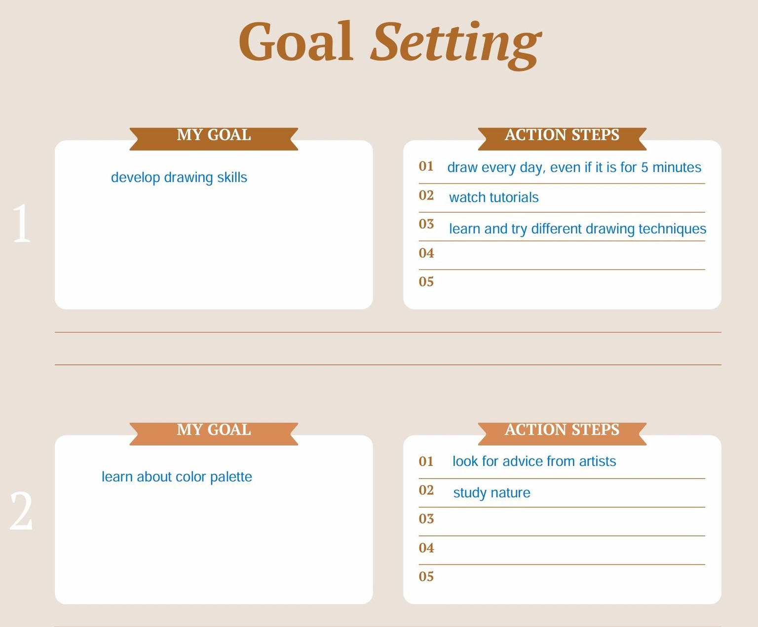 My goals for this year - image 2 - student project