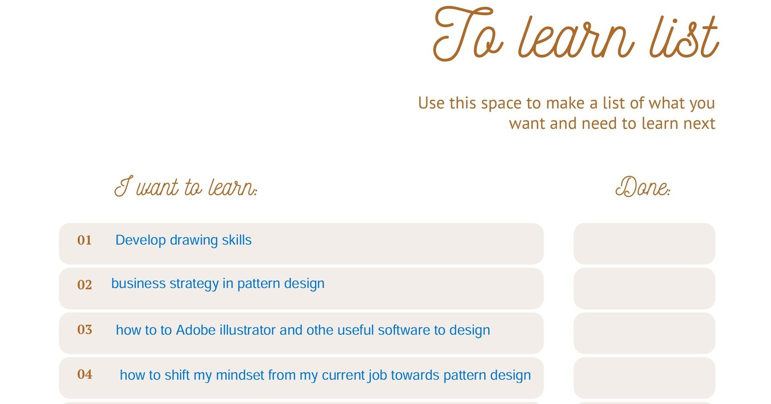 My goals for this year - image 1 - student project