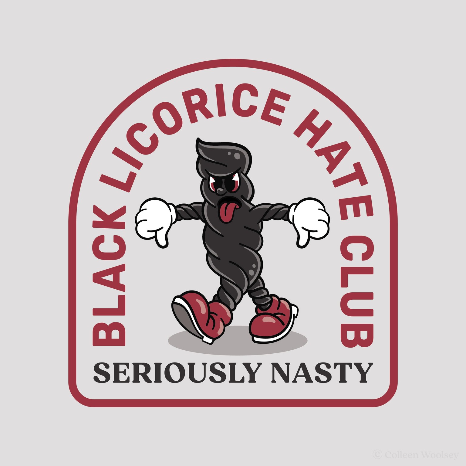 Black Licorice Mascot Character Design - image 2 - student project
