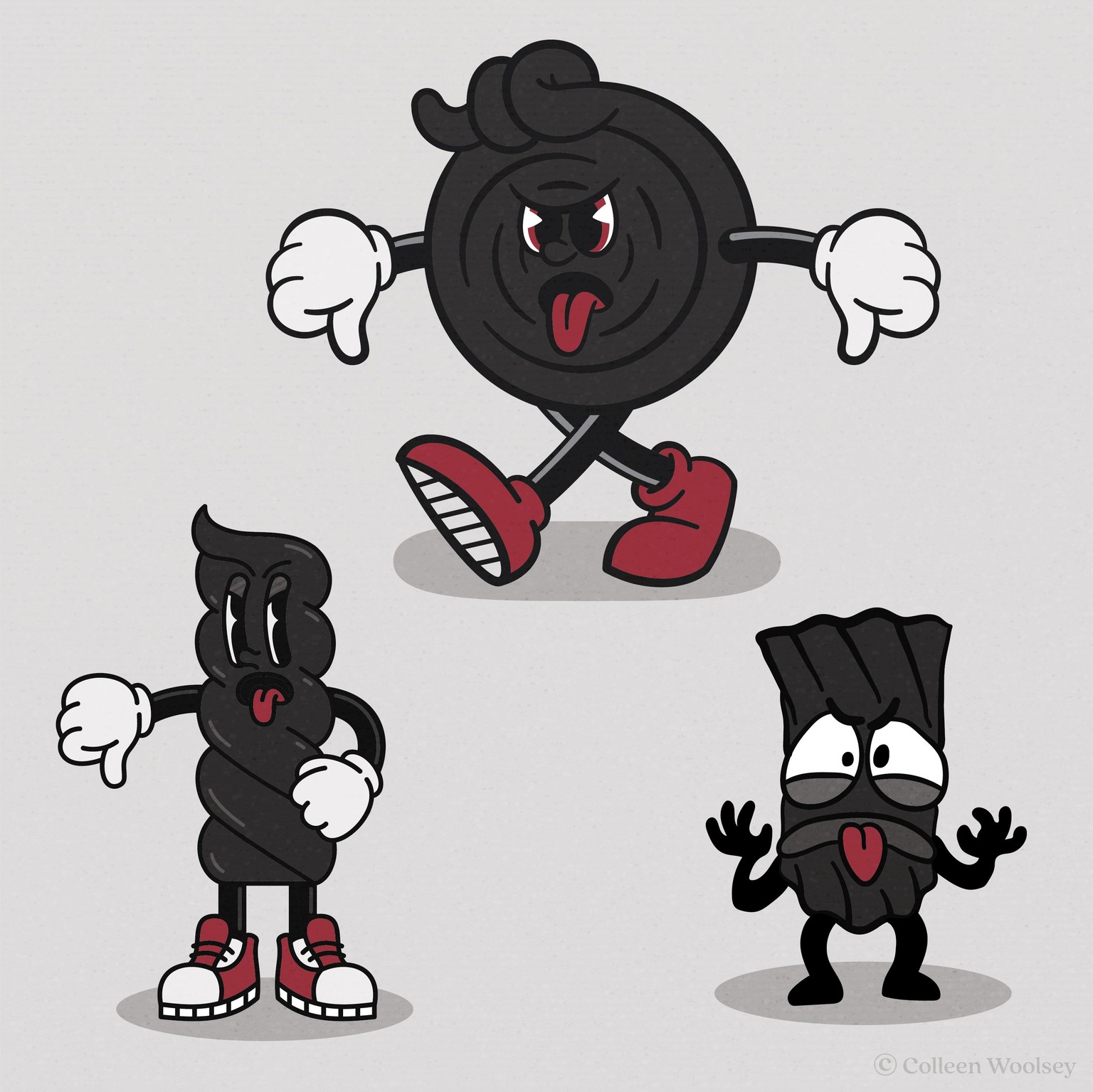 Black Licorice Mascot Character Design - image 4 - student project