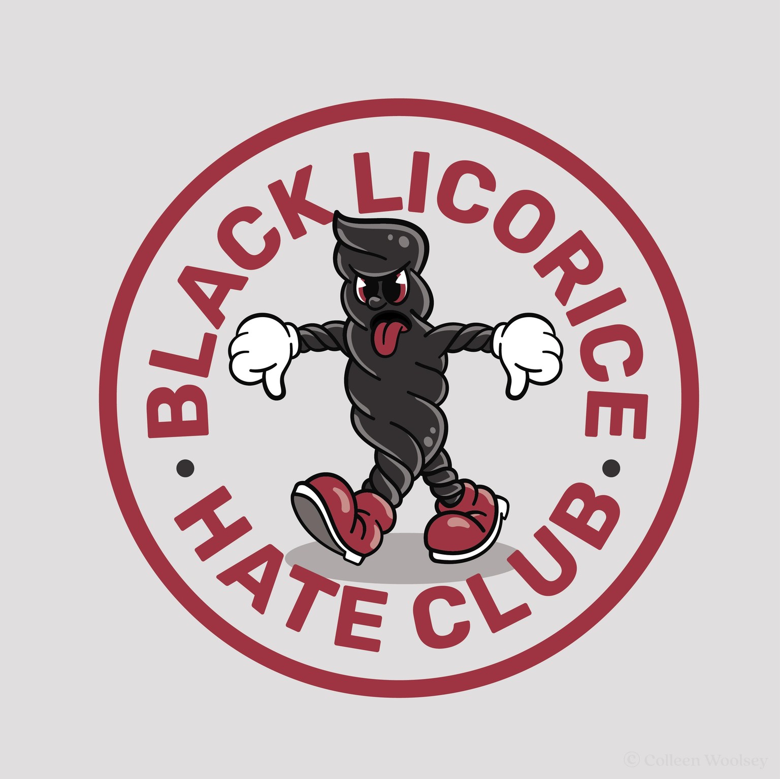 Black Licorice Mascot Character Design - image 3 - student project