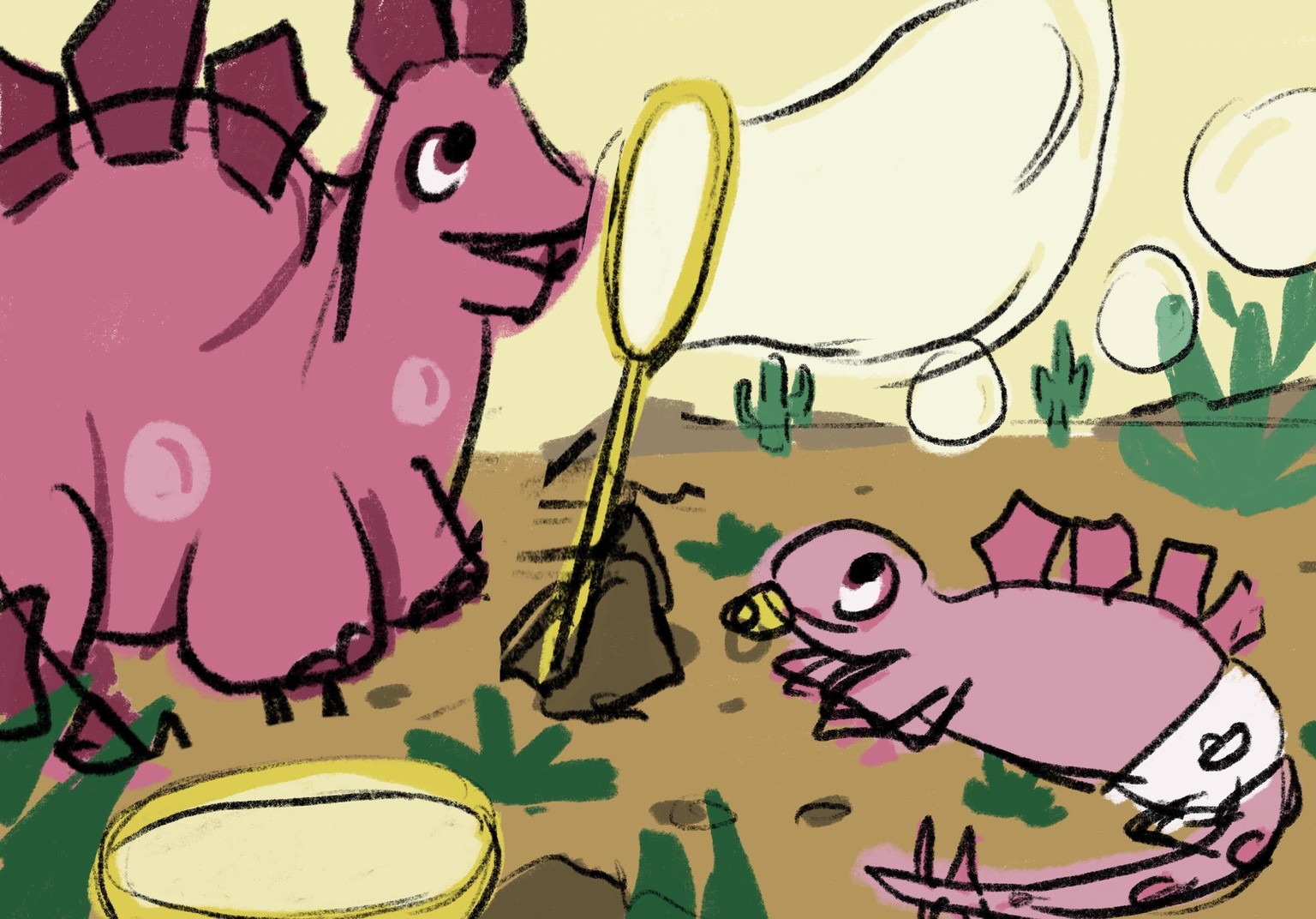 Dinosaur Illustrations With AI - image 4 - student project