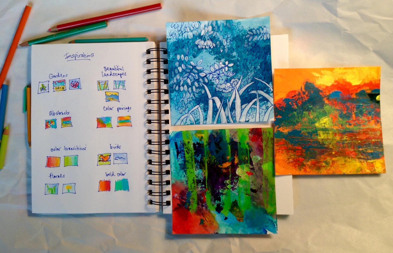 Artistic voice: inspiration, thumbnails to final - image 1 - student project