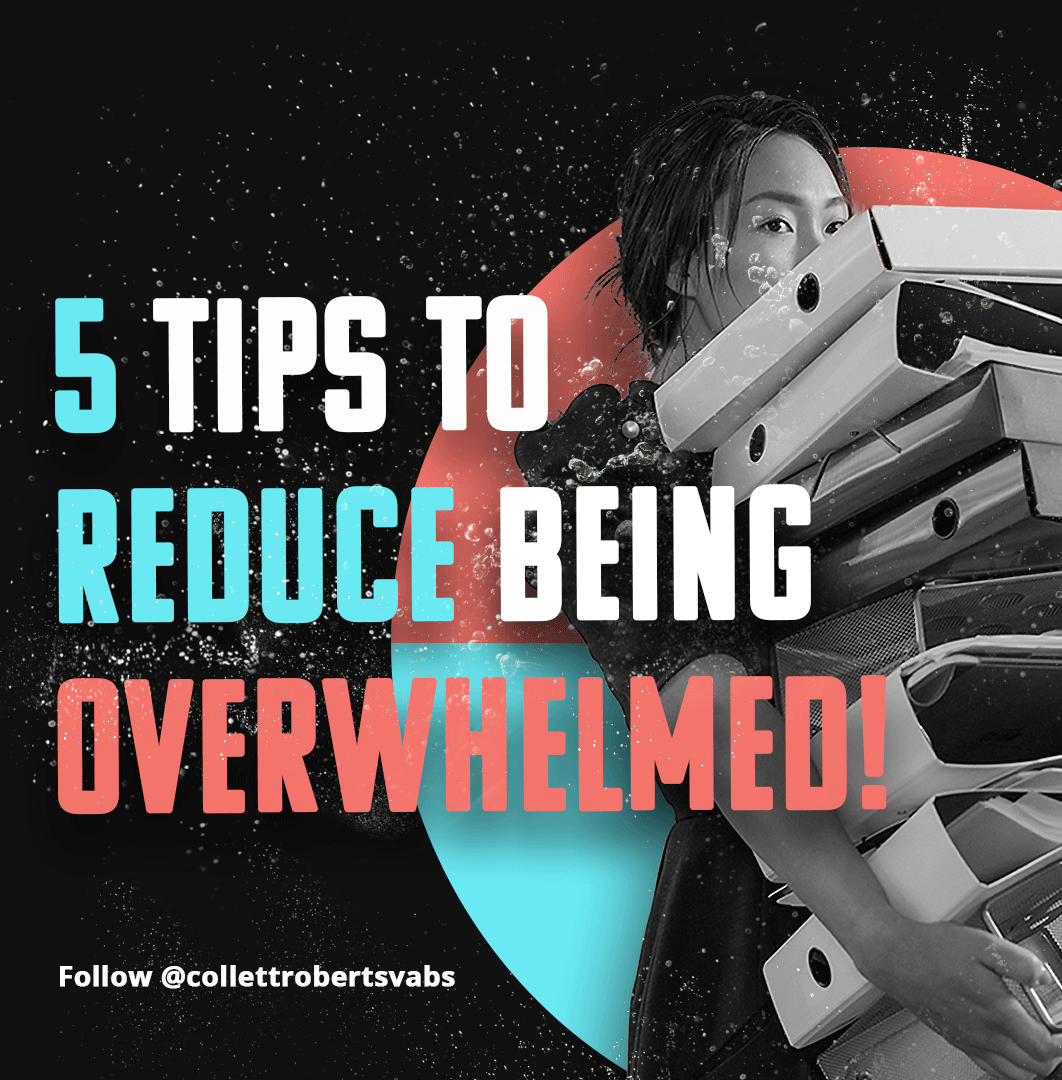 5 Tips To Reduce Being Overwhelmed Instagram Carousel - image 1 - student project