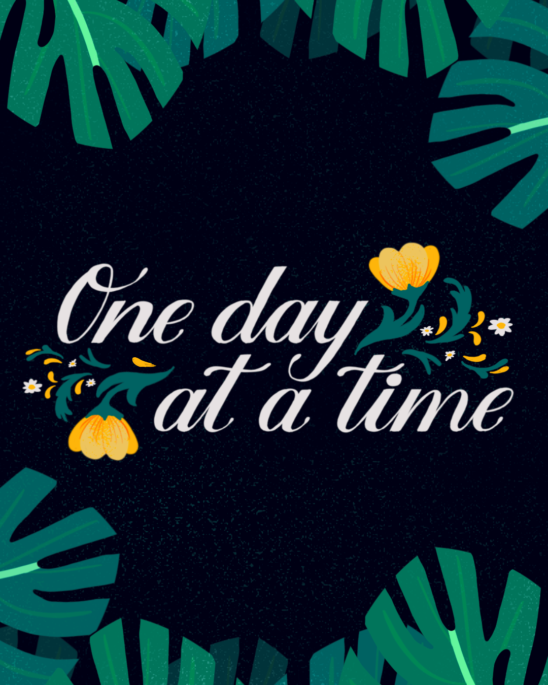 One day at a time - Lettering - image 2 - student project