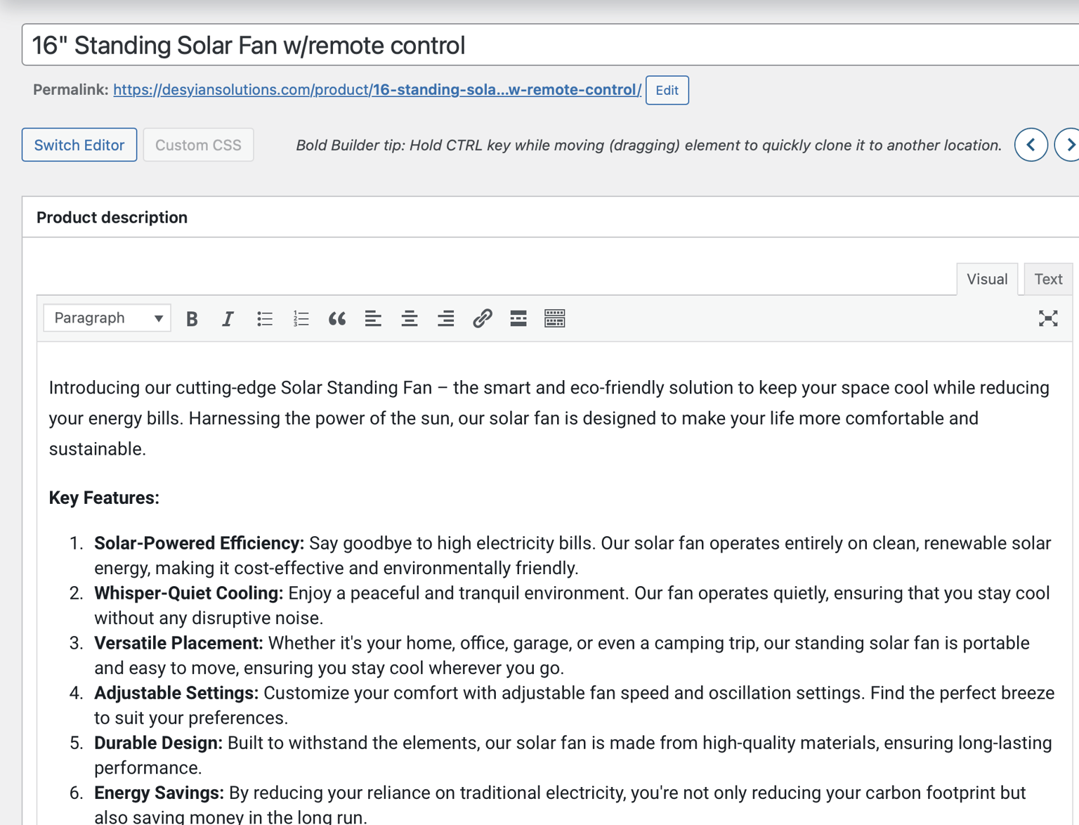 Improving On page SEO standing Using better keywords and text - image 1 - student project