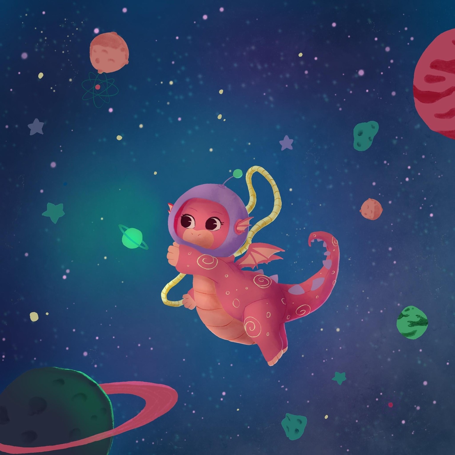 Luna, the Space Dragon - image 1 - student project