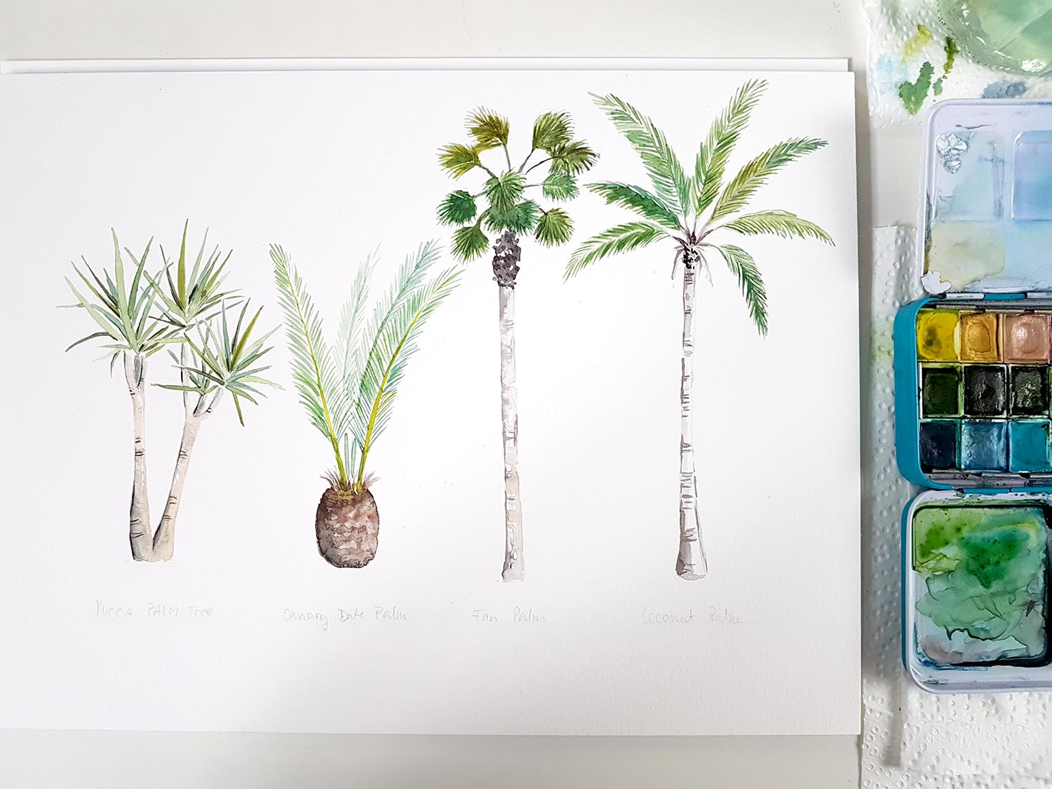 Palm Trees on a Beach - image 2 - student project