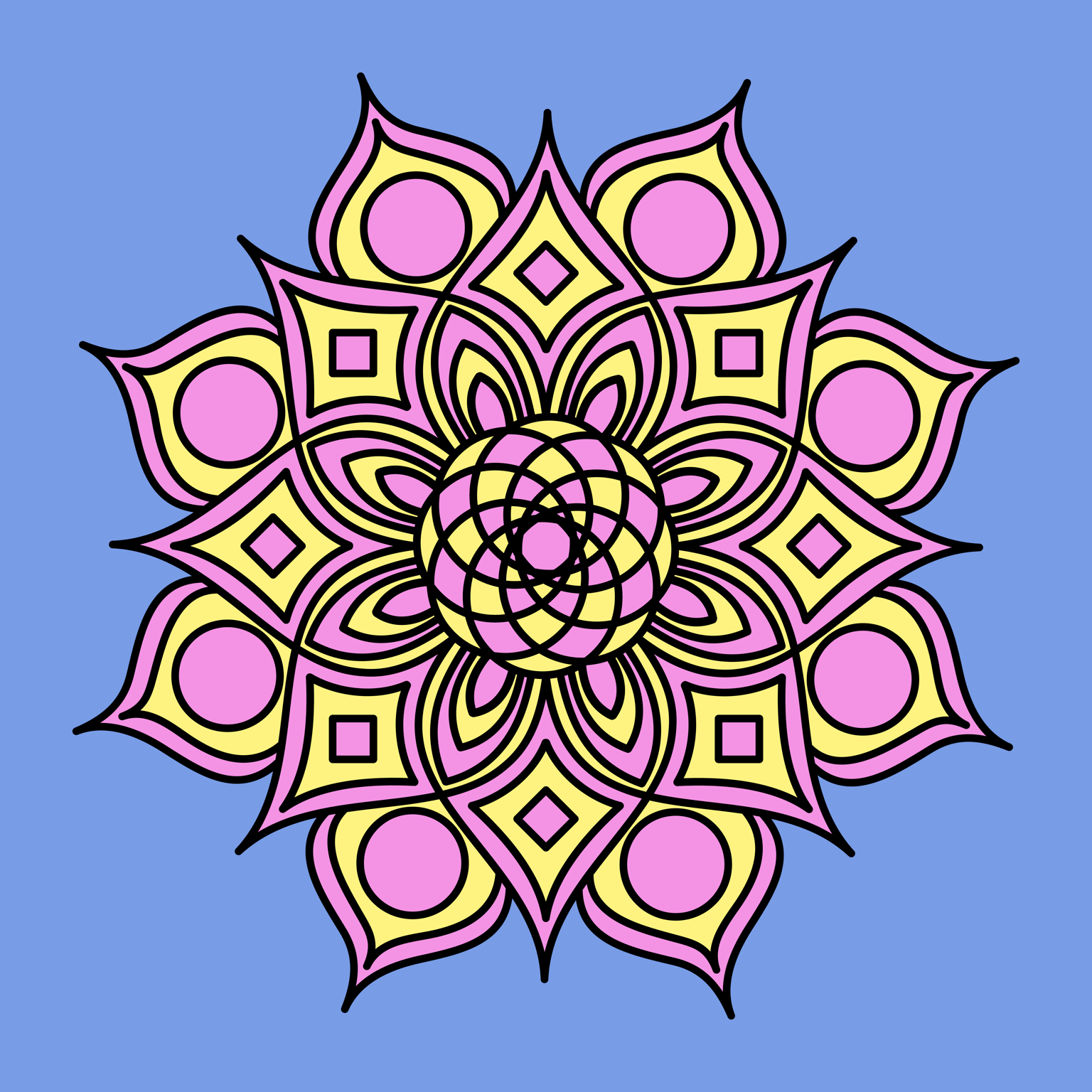 Metaphysical Lotus Mandala - image 1 - student project