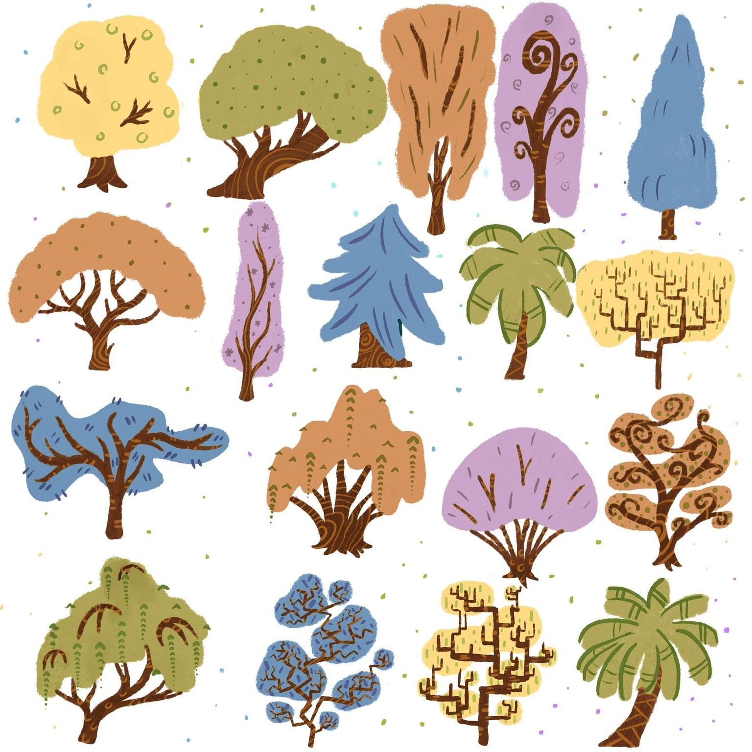 Stylised trees - image 1 - student project