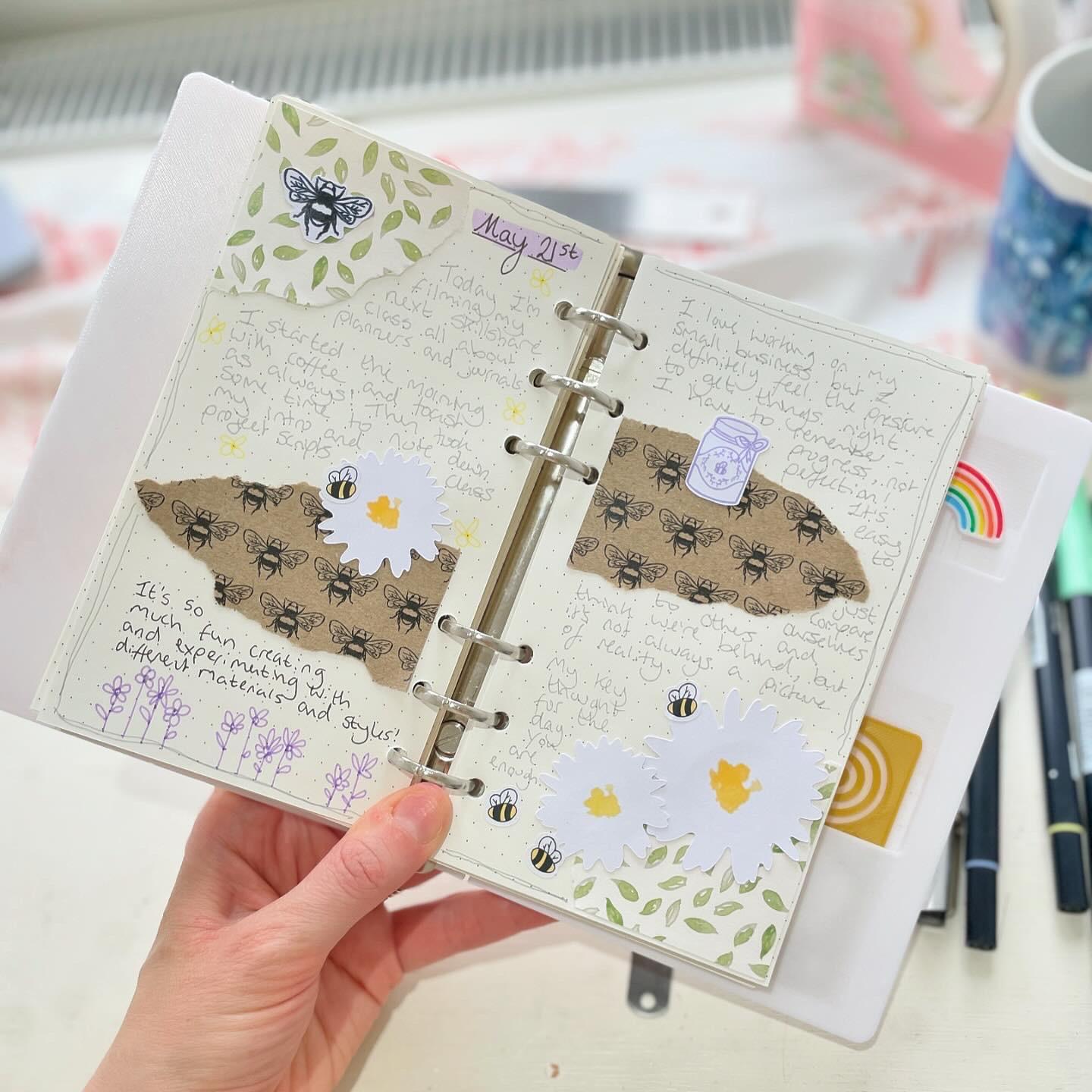 Planner, journal and book tracker pages - image 2 - student project