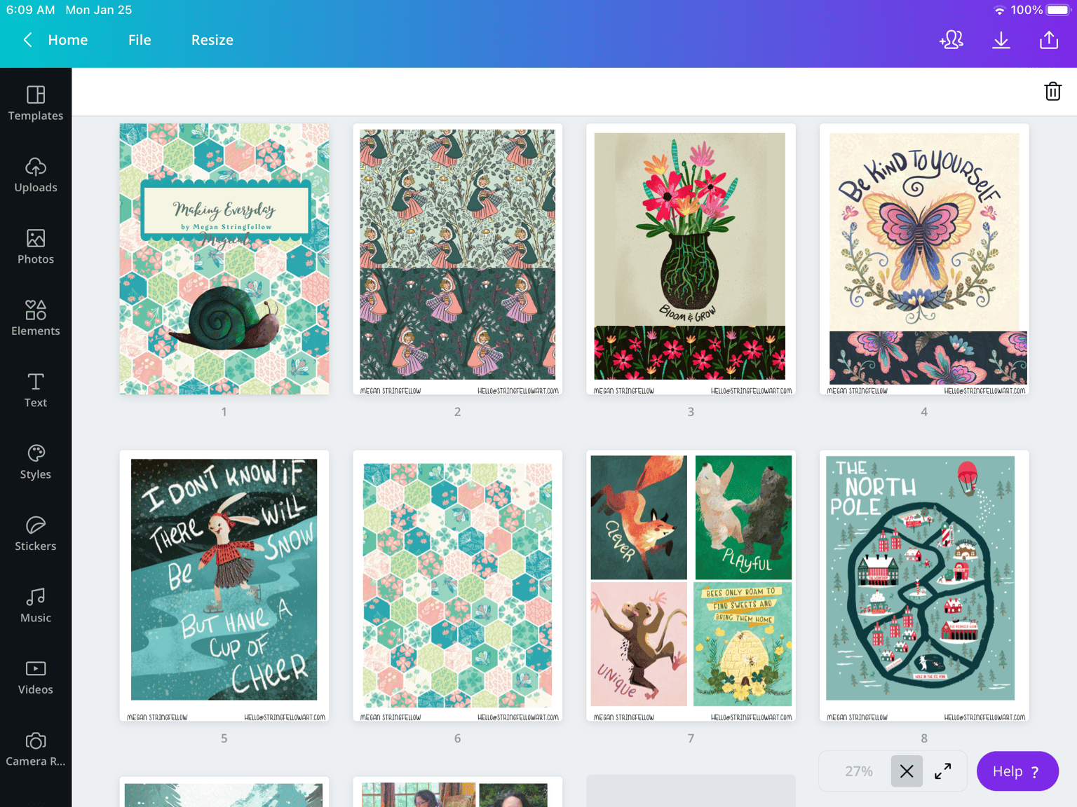 Surface Pattern Designs and Illustration Portfolio - image 2 - student project