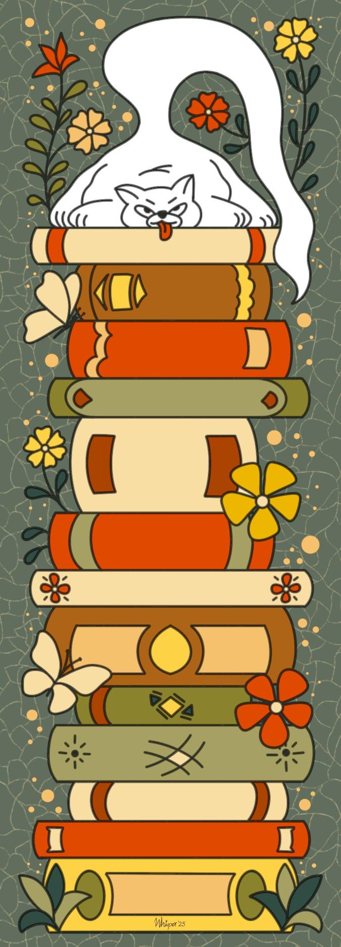 Lazy Kitty Bookmark - image 1 - student project
