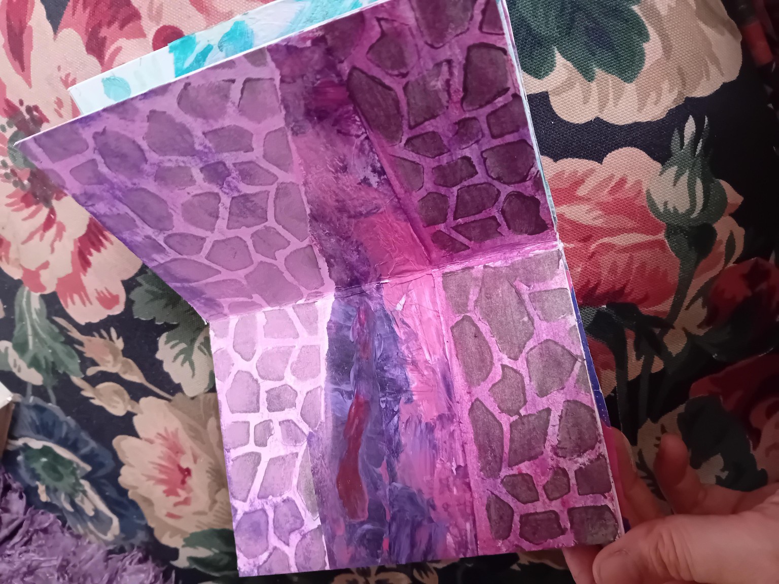 Handmade mixed media collage sketchbook - image 2 - student project