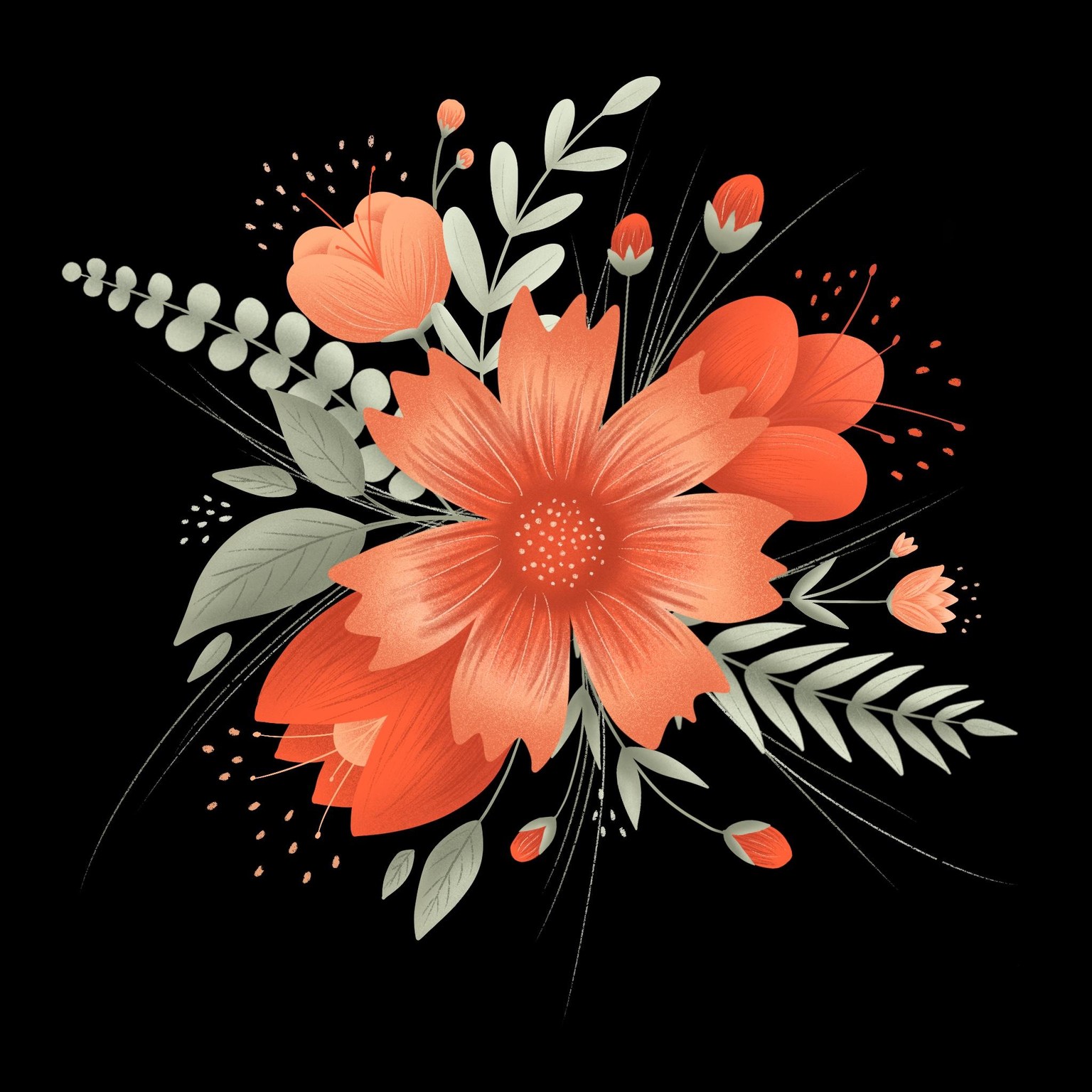Red Flower Arrangement - image 1 - student project