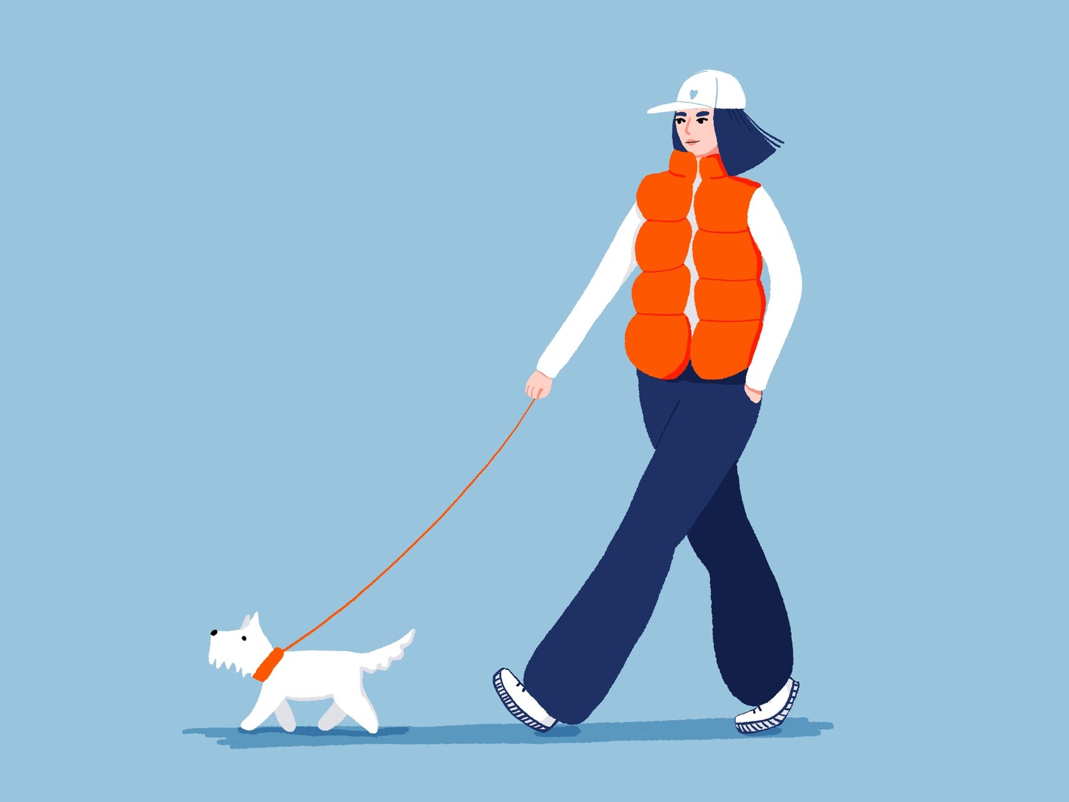Everyday gal walking her dog - image 1 - student project