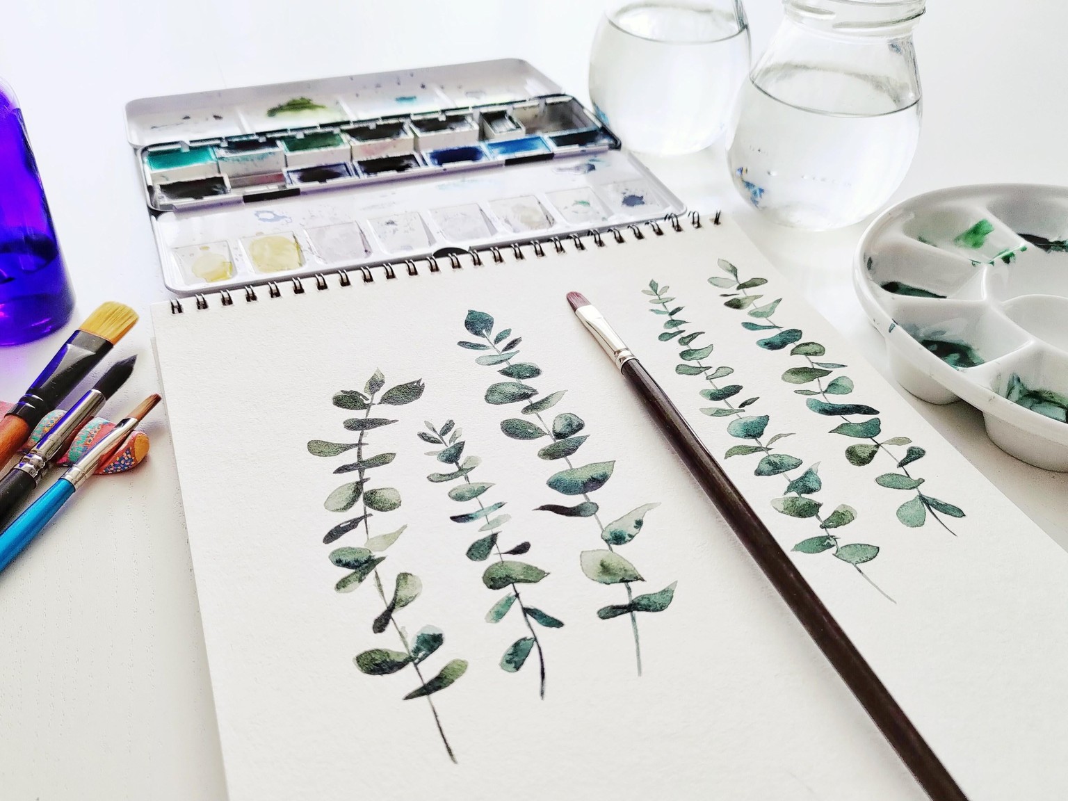 Watercolor florals - image 11 - student project
