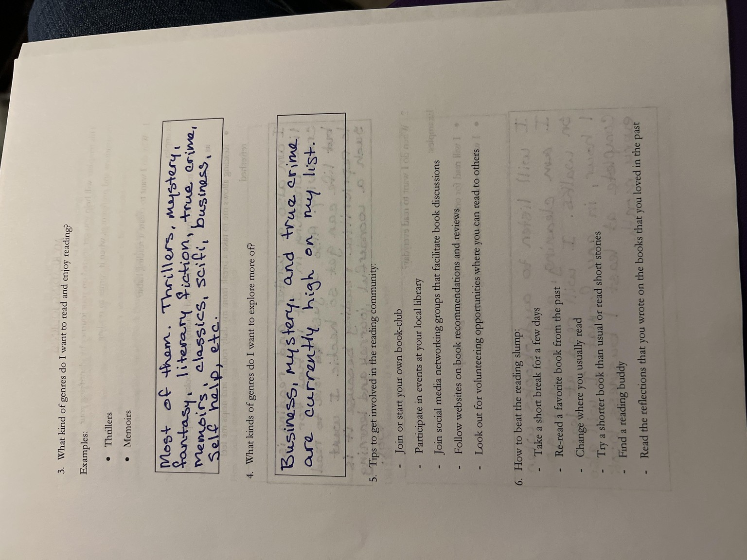 Why and what I read - image 1 - student project
