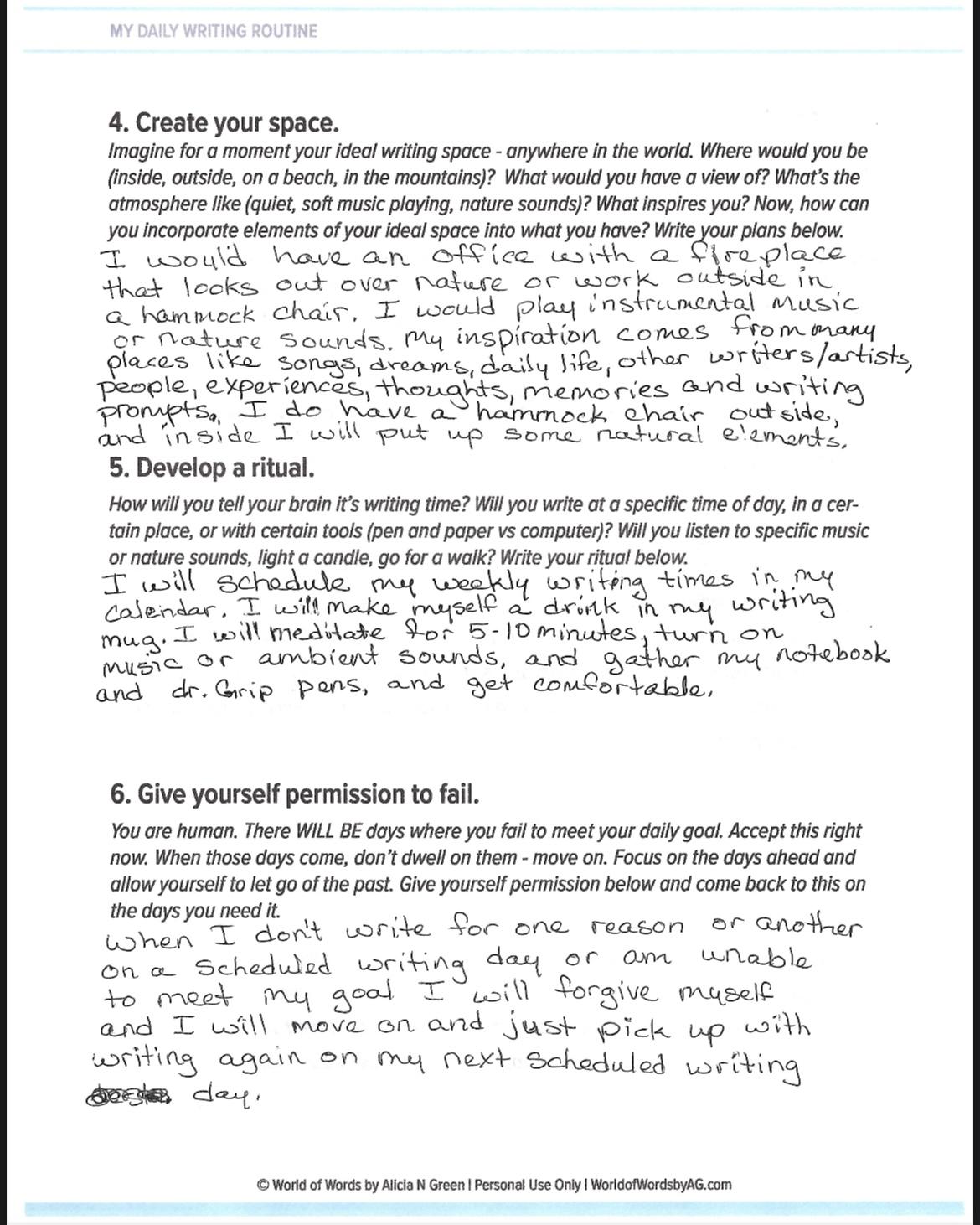 J. Renée Parker’s Writing Routine - image 2 - student project