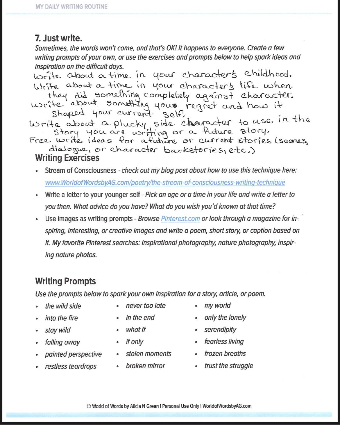 J. Renée Parker’s Writing Routine - image 3 - student project