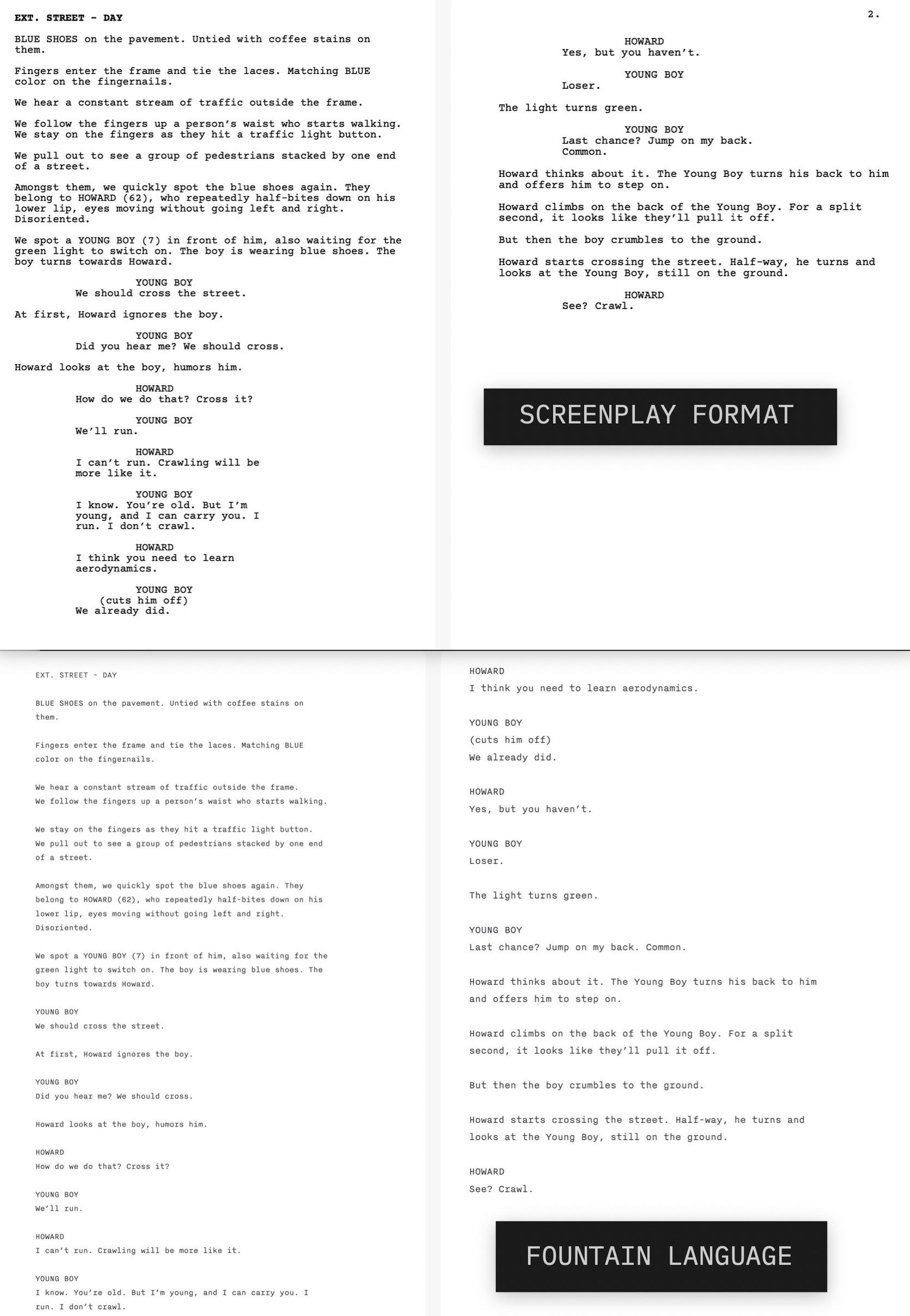 Write Your Screenplay using Fountain - image 1 - student project