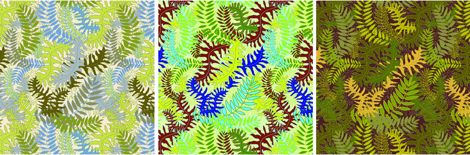 Fern Tangle 3 color ways - image 1 - student project