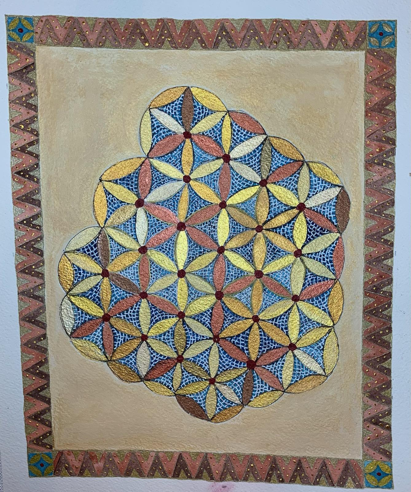 Byzantine style mosaic and gold - image 1 - student project