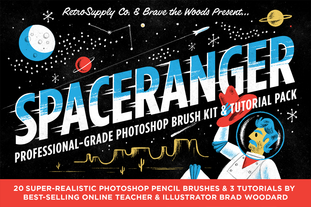SpaceRanger Photoshop Brush Pack - image 1 - student project
