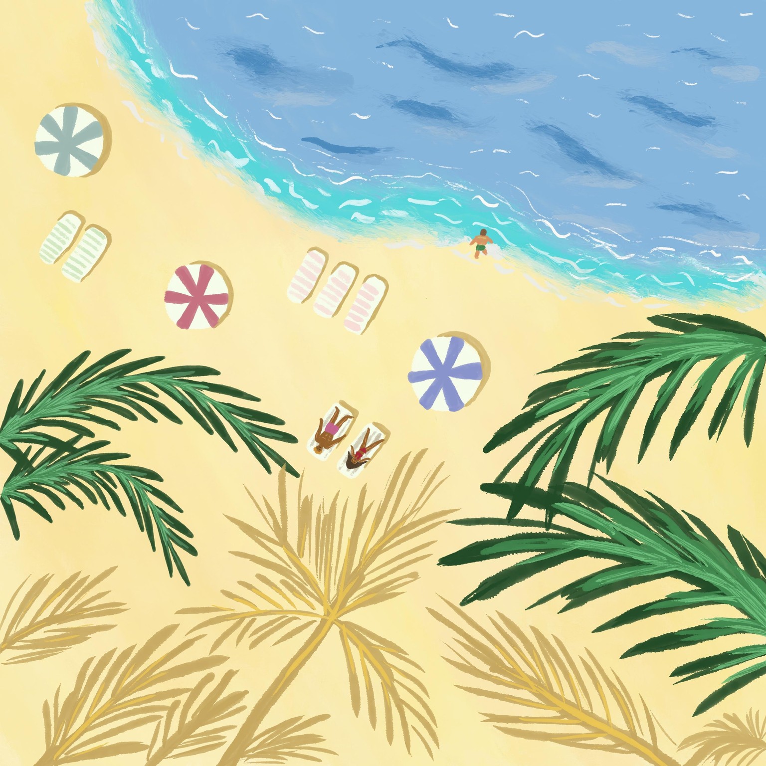 Sunny beach - image 1 - student project