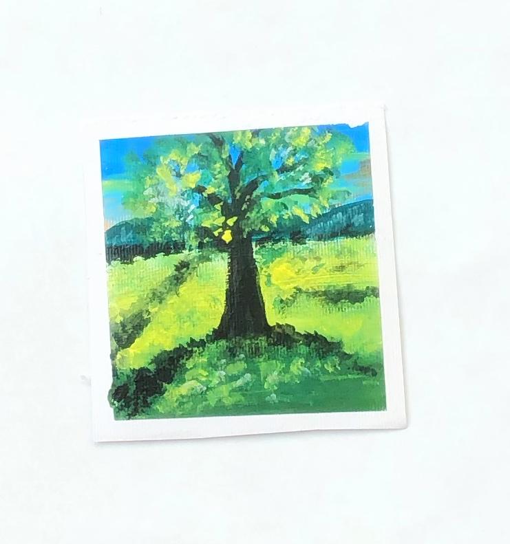Acrylic landscape - image 1 - student project