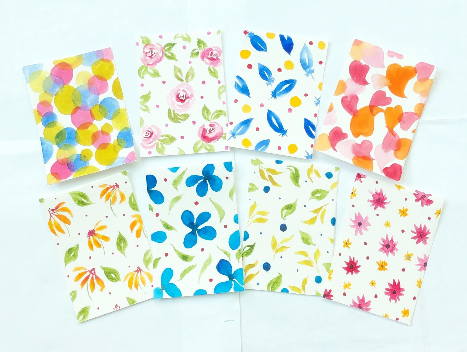 Watercolor patterns - image 1 - student project