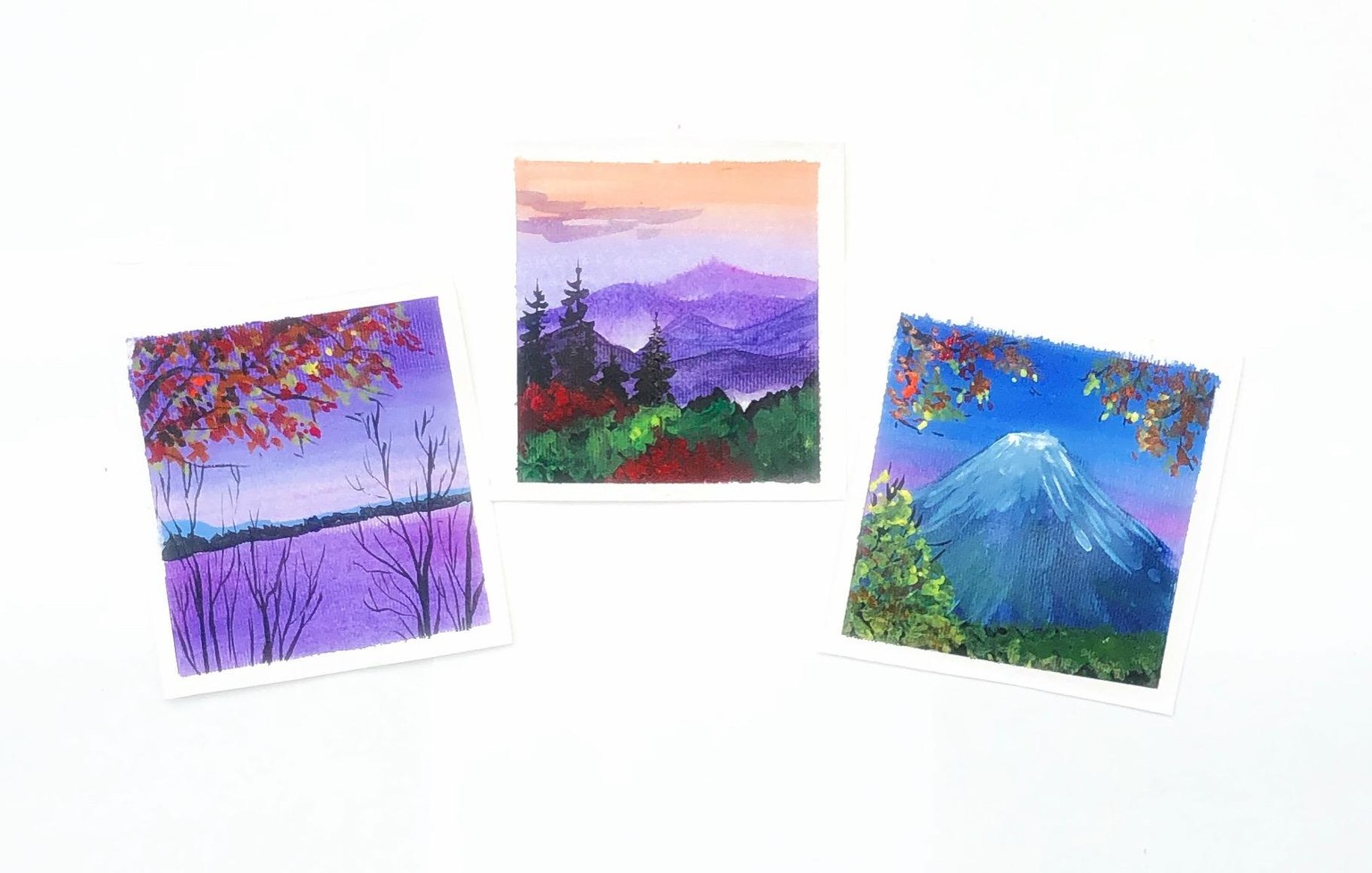 Autumn in acrylics - image 1 - student project