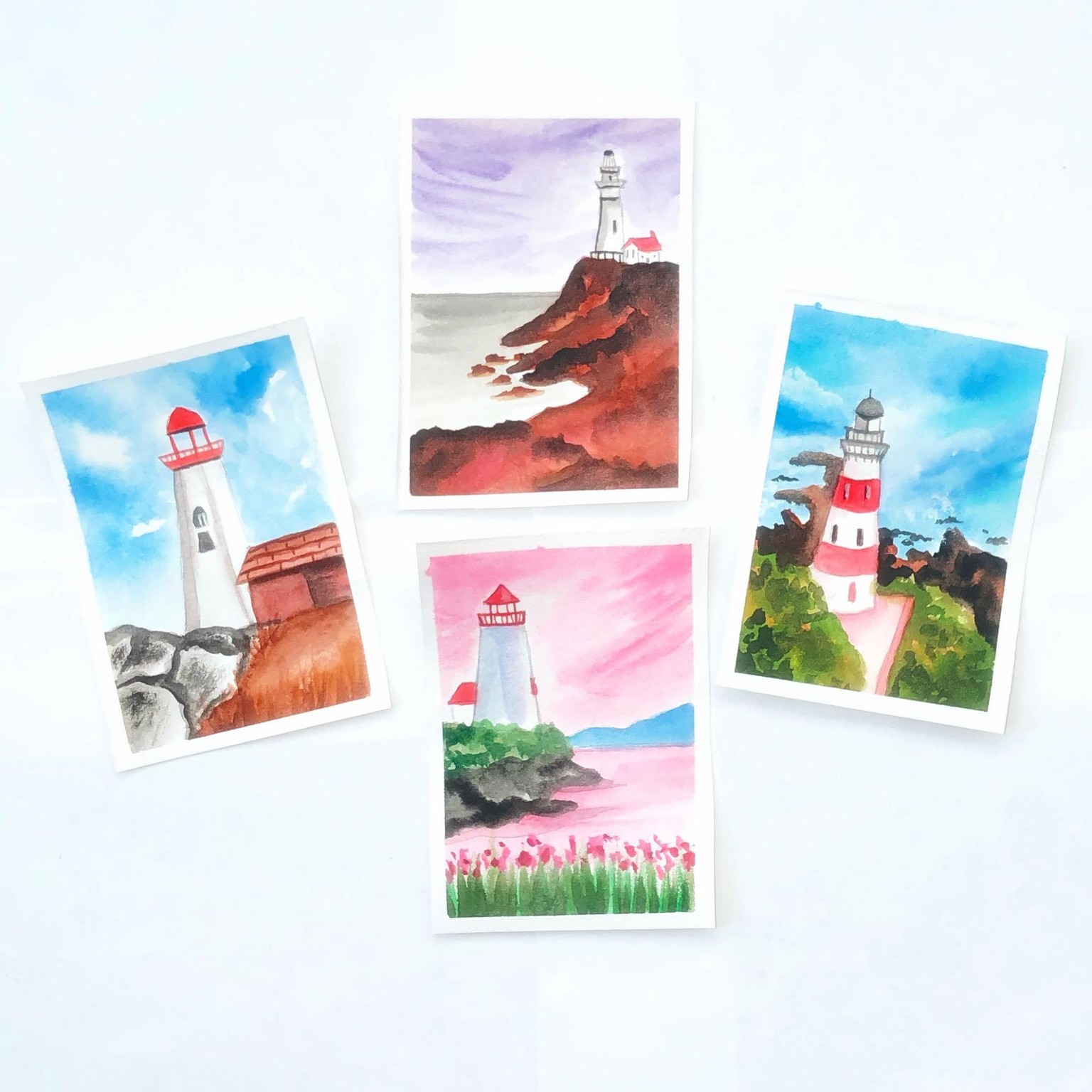 Watercolor Lighthouse - image 1 - student project
